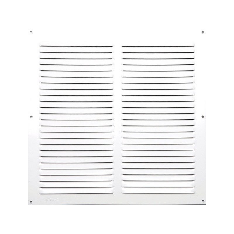 Grille d'aération aluminium laqué, L.30 x l.30 cm