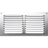 Grille d'aération aluminium anodisé, L.10 x l.20 cm