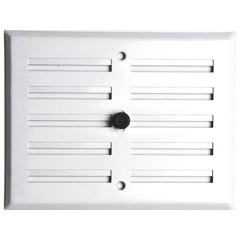 Grille d'aération aluminium laqué, L.13 X L.17 Cm