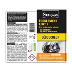 Déboucheur microbille soude STARWAX 0.5 Kg