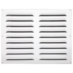 Grille d'aération aluminium laqué, L.40 x l.50 cm