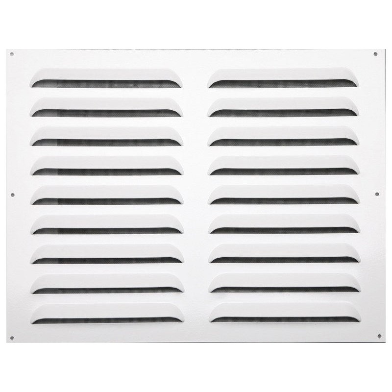 Grille d'aération aluminium laqué, L.40 x l.50 cm