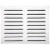 Grille d'aération aluminium laqué, L.40 x l.50 cm