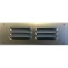 Grille d'aération aluminium anodisé, L.50 x l.8 cm