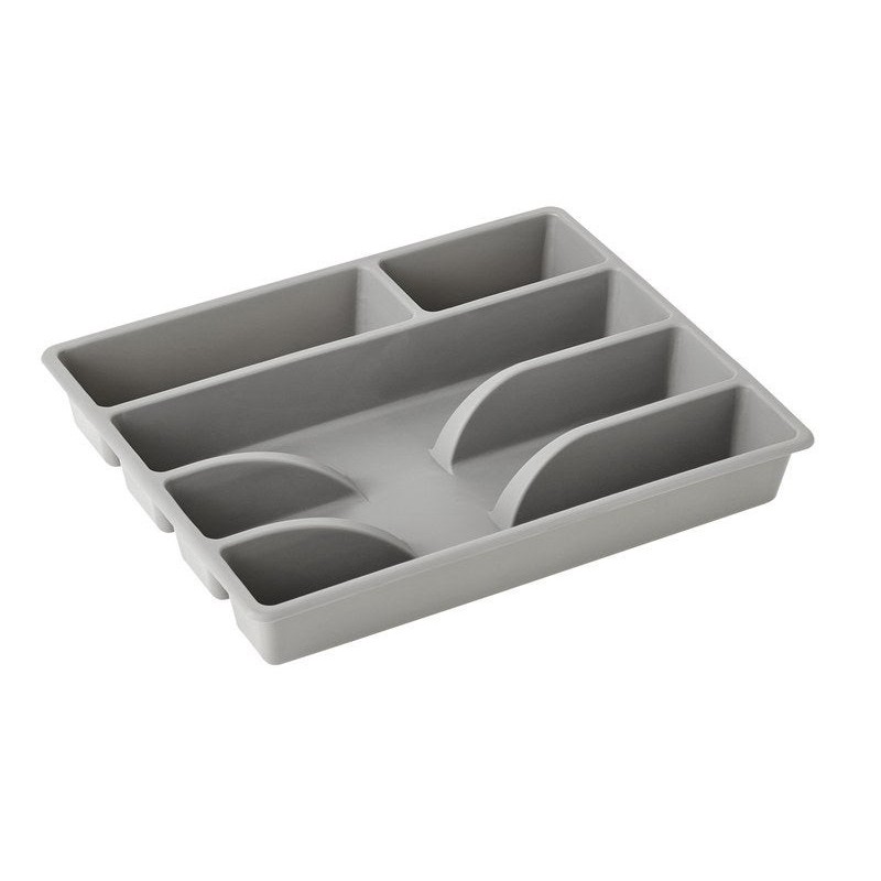 Range-Couverts Plastique Delinia Gris Foncé L.31 X P.26 Cm