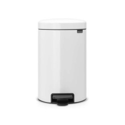 Poubelle De Cuisine 20 L À Pédale Brabantia Acier Inox Blanc