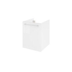 Meuble de salle de bains simple vasque REMIX, l.45 x H.57.7 x P.47 cm, blanc