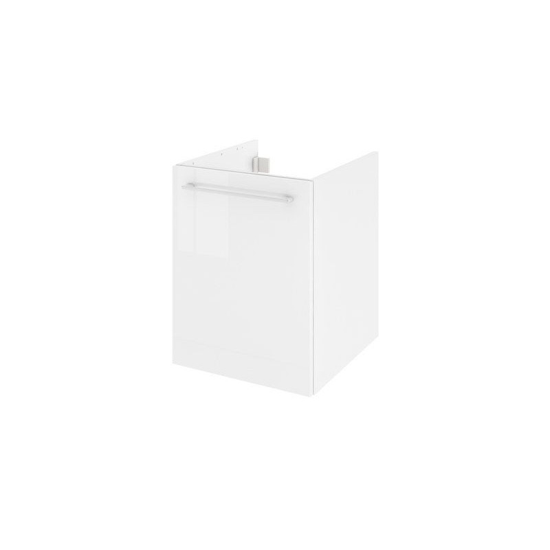 Meuble de salle de bains simple vasque REMIX, l.45 x H.57.7 x P.47 cm, blanc