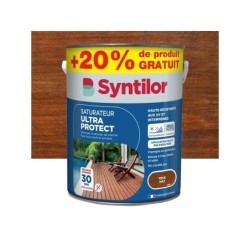 Saturateur Ultra protect SYNTILOR, teck, mat 5L+20% gratuit