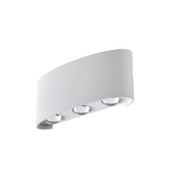 Applique, Design Aluminium Blanc Led Intégrée Lussiol Squeezy