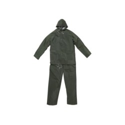 Ensemble De Pluie Rouchette Bruine Vert, Taille L