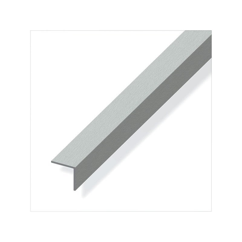 Cornière Égale Aluminium Brossé, L.2.5 M X L.2 Cm X H.2 Cm