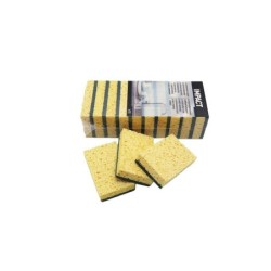 Lot de 10 éponges néttoyage quotidien cellulose, IMPACT