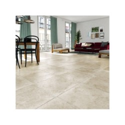 Carrelage Sol Et Mur Forte Effet Pierre Beige Monastère L.50 X L.50 Cm