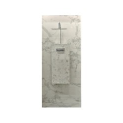 Carrelage Mur Intenso Marbre Blanc Carrare Brillant L.30.5 X L.56 Cm, Murano