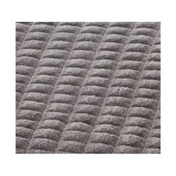 Plaid 3d sherpa, gris l.130 x L.170 cm