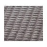 Plaid 3d sherpa, gris l.130 x L.170 cm