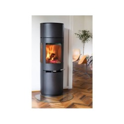 Poêle à bûche 9.7, ADURO, 6 kw noir