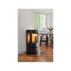 Poêle à bûche 17, ADURO, 6.5 kw noir