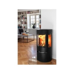 Poêle à bûche 17, ADURO, 6.5 kw noir