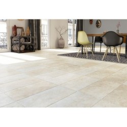 Carrelage Sol Et Mur Forte Effet Pierre Beige Monastère L.30 X L.50 Cm