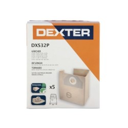 Lot de 5 sacs aspirateur en papier DXS32P pour KARCHER, DEXTER