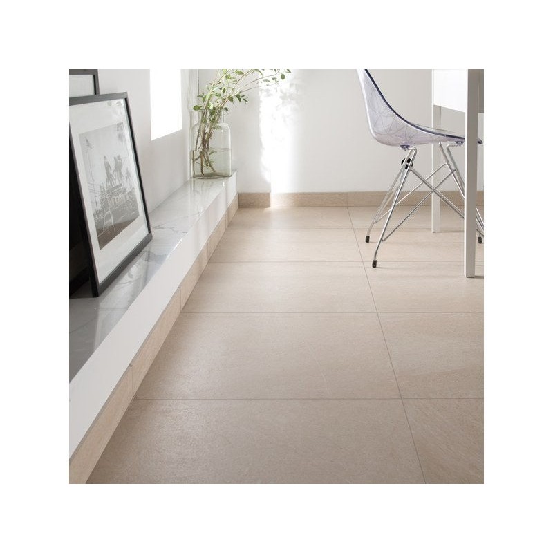 Lot de 3 plinthes, beige, l. 8 x L. 60 cm, Ep.10 mm