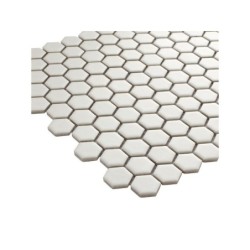 Mosaïque mur hexagon ARTENS blanc 30 X 26 cm