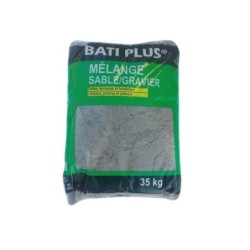 Mélange de sable / gravier  0/14 en sachet, BATI PLUS, 35 kg