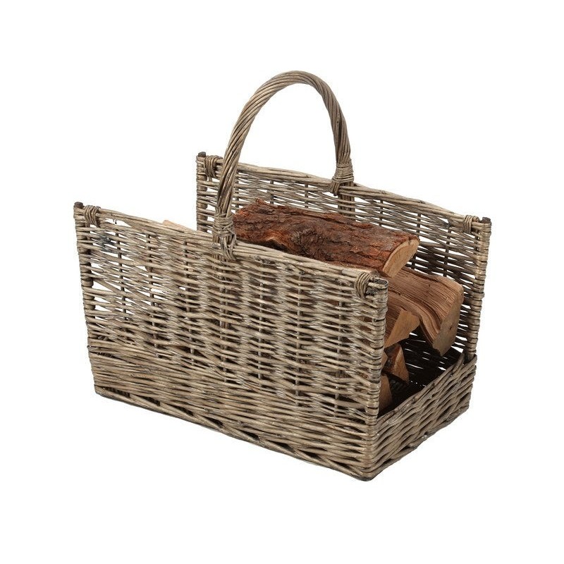 Panier à bûches Noveo, DIXNEUF, l.53 x H.57 cm gris