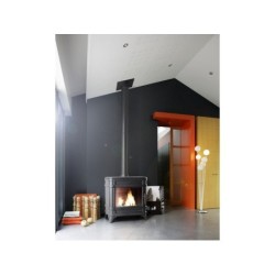 Poêle à bois Siam, INVICTA, 12 Kw anthracite