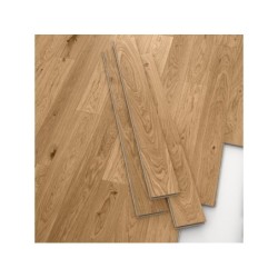 Parquet contrecollé forte chêne blond vitrifié M BARLINEK, l.13 cm