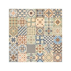 Carrelage sol / mur effet patchwork multicouleur Antan l.33.15 x L.33.15 cm