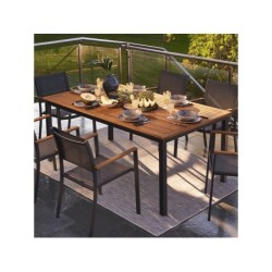 Table de jardin NATERIAL Oris rectangulaire, 6 à 8 personnes