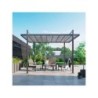 Salon bas de jardin aluminium gris anthracite Lyra NATERIAL, 4 personnes