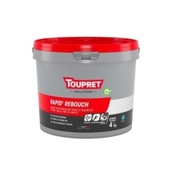 Enduit De Rebouchage Toupret Rapid Rebouch 4 Kg En Pâte, Pour Mur / Plafond Inté