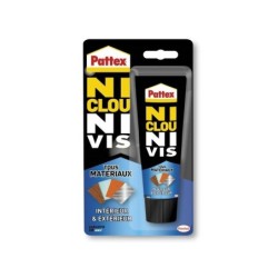 Colle fixation polymere int/ext pattex ni clou ni vis blanc tube 142g