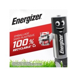 Lot de 2 piles alcaline, ENERGIZER, 9 V max