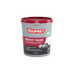 Enduit De Rebouchage Toupret Rebouch Facade 1 Kg En Pâte, Pour Façade Extérieur