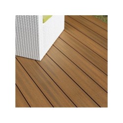 Lame de terrasse luxia 2400x145x2mm composite teck