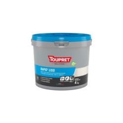 Enduit De Lissage Toupret Rapid Liss 4 Kg En Pâte, Pour Mur / Plafond Intérieur