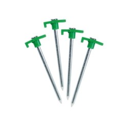 Lot De 4 Piquets En Acier Inoxydables, 12 Cm