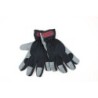 Gants de jardinage en cuir OREGON noir et gris, taille 8 / M