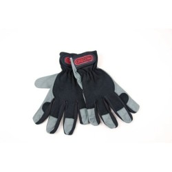 Gants de jardinage en cuir OREGON noir et gris, taille 9 / L