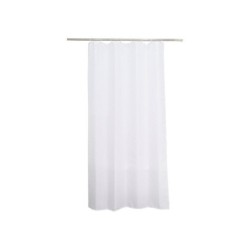 Rideau de douche en textile white n° 0 L.120 x H.200 cm, HAPPY SENSEA