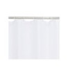 Rideau de douche en textile white n° 0 L.120 x H.200 cm, HAPPY SENSEA