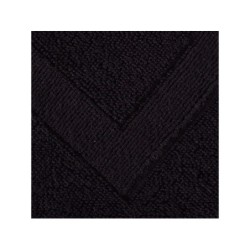 Tapis de bain L. 50 x L. 80 cm noir, TERRY SENSEA