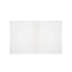 Tapis de bain l.50 x L.80 cm blanc, Terry SENSEA