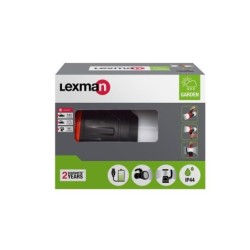 Projecteur rechargeable 340/100lm 345 mètres ip44 noir et rouge LEXMAN