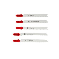 Lot De 5 Lames Pour Métal Dexter Coupe Droite 0.5-15 Mm